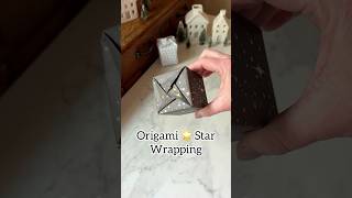 Stunning wrapping technique to try this holiday season wrapping giftideas origami holidayseason [upl. by Itsrejk]