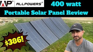 AllPowers 400 watt portable solar panel review [upl. by Lot]