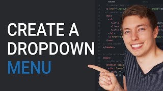 How to Create an HTML Dropdown Menu  Learn HTML and CSS  HTML Tutorial  HTML for Beginners [upl. by Nnael]