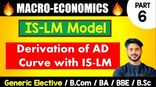 Derivation of AD curve with ISLM Model Macroeconomics  GE BCom BA Bsc DU Sem2 [upl. by Retse406]