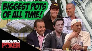 High Stakes Poker Biggest Pots of All Time [upl. by Naerb]