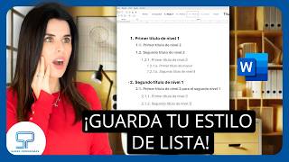 Numeración de TÍTULOS y SUBTÍTULOS MULTINIVEL en Word 2024 ✅ [upl. by Asek]