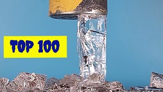 Top 100 Best Hydraulic Press Moments  1 hour ASMR Compilation [upl. by Attolrac]