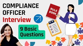 9 Compliance Officer Interview Questions Basic amp Important Compliance Analyst  Compliance Auditor [upl. by Elatsyrk827]