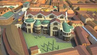 Ostia Antica harbour of the Imperial Rome  A computer reconstruction [upl. by Jamnis991]