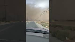 Porterville ca dust storm [upl. by Yendor130]