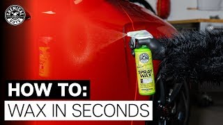 How To Wax Your Car In Seconds  Chemical Guys Almost Blazin Banana Spray Wax [upl. by Vinita]