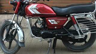 HeroHondaCD 100 ss bike modified Read colour Self start Fitting [upl. by Hillari]