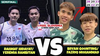 Rahmat HidayatYeremia Rambitan vs Bryan GoontingFazriq Mohammad  Badminton SLOVENIA OPEN 2024 SF [upl. by Ahtoelc]