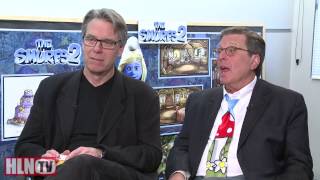 THE SMURFS 2 interviews regisseur Raja Gosnell en producer Jordan Kerner [upl. by Euqinitram350]