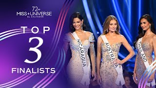 72nd MISS UNIVERSE  Top 3  Miss Universe [upl. by Klina]