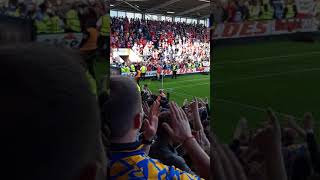 Police amp Away fans clash after Shrewsbury score vs Charlton League 1 Play Off 2nd Leg 130518 [upl. by Nahsin]