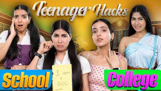 13 Teenager Hacks for School vs College  Student Life  Anaysa [upl. by Atiner]