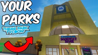 🔴 VISITING YOUR PARKS in Theme Park Tycoon 2 [upl. by Lecram147]