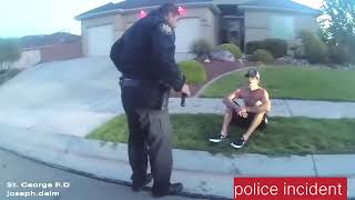 Utah Officer Uses Taser to Defend Against Aggressive Dog – Bodycam Footage Released [upl. by Aurelia]