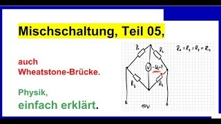 Gemischte Schaltung Mischschaltung Teil 050 rückwärts rechnen [upl. by Euqcaj]