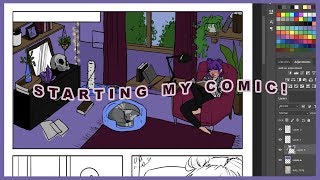 Starting My First Comic  My First Wireless Tablet Review [upl. by Yakcm]