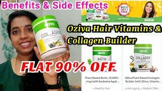 Improve Hair Growth with OZIVA Hair Vitamins amp Collagen Builder For Youthful Skin  Get 90 FLAT OFF [upl. by Ailema]