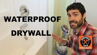 How to Waterproof Bathtub Drywall  by Home Repair Tutor [upl. by Zoila]