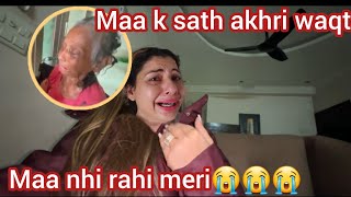 Sambhavna ka ro kr Bura haal😭😭maa nhi rahi ab😭Sambhavna seth entertainment sambhavna seth new vlog [upl. by Fancie]