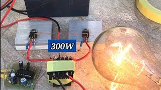 How To Make 300W Ferrite Transformer As Simple Inverter [upl. by Arihat]