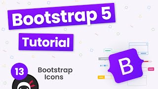 Bootstrap 5 Crash Course Tutorial 13  Bootstrap Icons [upl. by Denbrook]