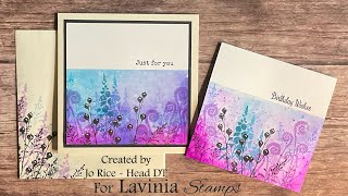 A Dinkle Meadow Design by Jo Rice laviniastamps dinkles watercolour cardmaking [upl. by Aihn]