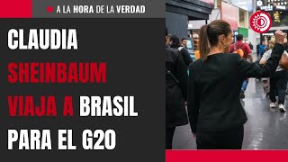 Claudia Sheinbaum viaja a Brasil para el G20 [upl. by Raseta]