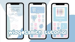 Widgetsmith Tutorial 2023  how to make and custom widget✨ [upl. by Bruell]