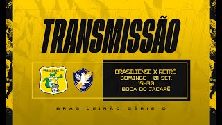 BRASILIENSE X RETRÔ  SÉRIE D 2024  QUARTAS  JOGO DE VOLTA [upl. by Aihsekel]