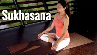 Sukhasana crosslegged seating posture in Yogasana [upl. by Filia280]