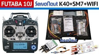 HZM  Truckmodelismo Futaba 10J e Servonaut K40 Wireless Novo [upl. by Hapte]