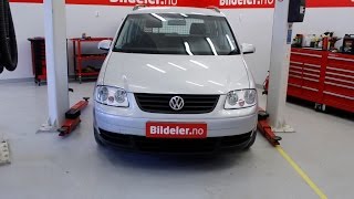 VW Touran Hvordan bytte støtdempere og fjærer foran  2003 til 2010 mod 1T [upl. by Amalita]