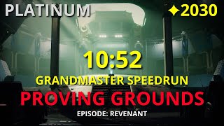 Proving Grounds  Grandmaster Speedrun Platinum 1052  Destiny 2 PS5 [upl. by Stanly217]