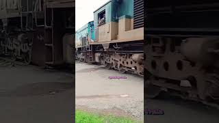 Which one is running railpro railway train bangladeshrailway railwayline [upl. by Ffirahs]