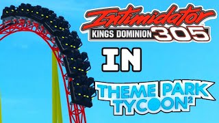 Intimidator 305 in Theme Park Tycoon 2 [upl. by Rachele]