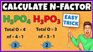 N Factor Calculation  Trick to calculate n factor  How to calculate valency factor [upl. by Machute]