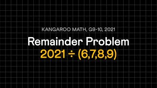 An elegant use of LCM  Kangaroo Math 2021 [upl. by Galven]