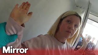 Bodycam arrest footage of daughter for murdering both parents [upl. by Sirtemed]