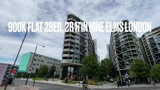 900k riverside flat at Riiverlight Quay Nine Elms London [upl. by Whang]