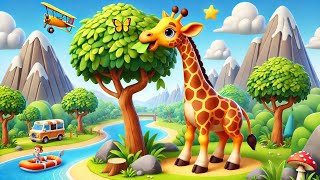 Giraffe Song for Kids  Fun and Educational Animal Song  Sing Along [upl. by Slyke692]