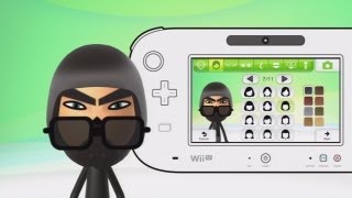 Wii U  How to Make a Ninja Mii [upl. by Oringa130]