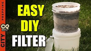 How to Make a Water Filter With Available Items Enhanced Microbial Removal  DIY [upl. by Yolane491]