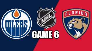 STANLEY CUP FINAL  Edmonton Oilers vs Florida Panthers GAME 6 wSuperbman  NHL PLAYOFFS 22 [upl. by Etaner]