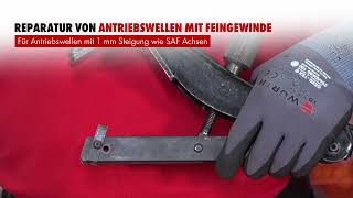 So reparieren Sie Antriebswellen mit Feingewinde Die Würth Gewindereparaturwerkzeuge [upl. by Esirahc413]