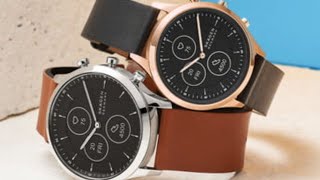 Skagen Jorn Hybrid HR smartwatch has an eink screen and mechanical hands Debuts at CES 2021 [upl. by Ylas383]