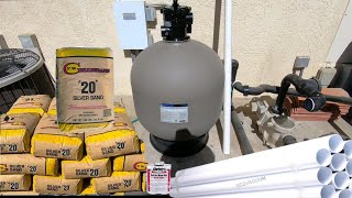 Hayward sand filter install [upl. by Peterus92]