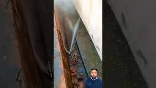 Usage of water pressure for cleaning of drains  youtubeshorts trending heavyequipmen shortfeed [upl. by Eceinal]