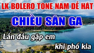 Liên Khúc Bolero Tone Nam Dễ Hát Karaoke Chiều Sân Ga Karaoke Đăng Khôi  Beat Mới [upl. by Leitnahs]