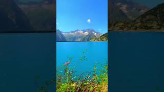 Stunning lake surrounded by the magical SwissAlps switzerland gelmersee shorts short shortvideo [upl. by Kirch]